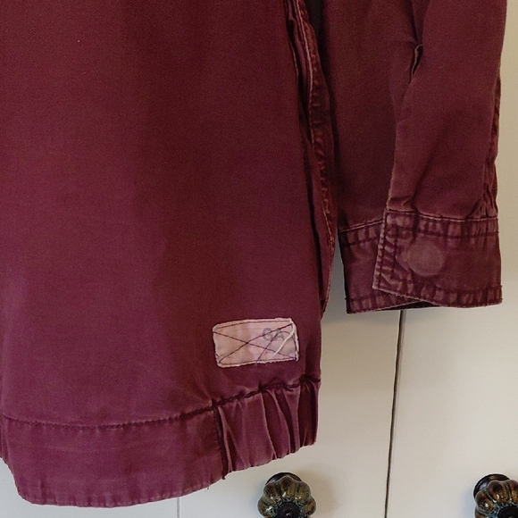 Garage Red Utility Jacket with Hood - Picture 8 of 9